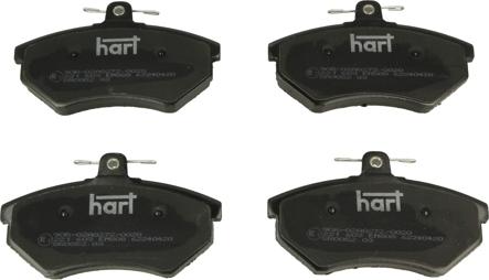 Hart 221 603 - Гальмівні колодки, дискові гальма autocars.com.ua