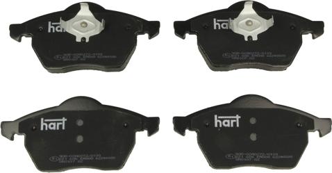 Hart 221 606 - Тормозные колодки, дисковые, комплект autodnr.net