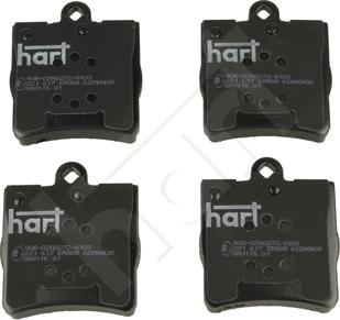 Hart 221 617 - Гальмівні колодки, дискові гальма autocars.com.ua