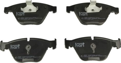 Hart 221 623 - Гальмівні колодки, дискові гальма autocars.com.ua