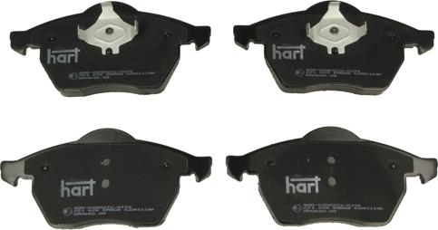 Hart 221 624 - Гальмівні колодки, дискові гальма autocars.com.ua