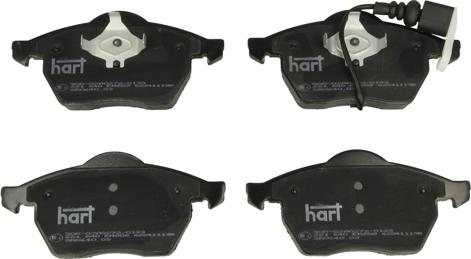 Hart 221 640 - Тормозные колодки, дисковые, комплект avtokuzovplus.com.ua