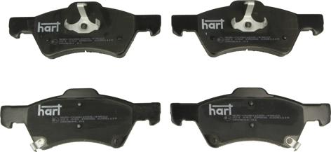 Hart 221 642 - Гальмівні колодки, дискові гальма autocars.com.ua
