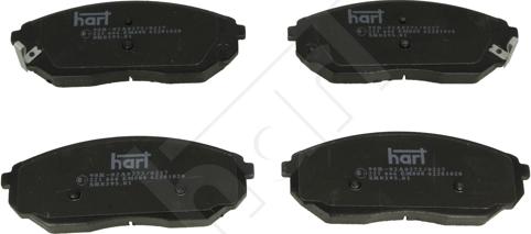 Hart 221 666 - Гальмівні колодки, дискові гальма autocars.com.ua