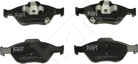 Hart 223 167 - Гальмівні колодки, дискові гальма autocars.com.ua