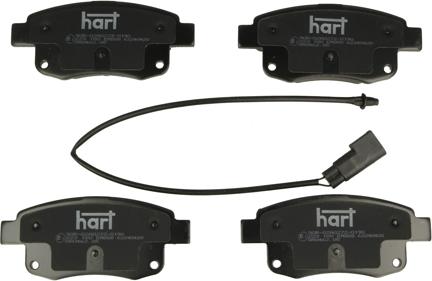 Hart 223 180 - Гальмівні колодки, дискові гальма autocars.com.ua