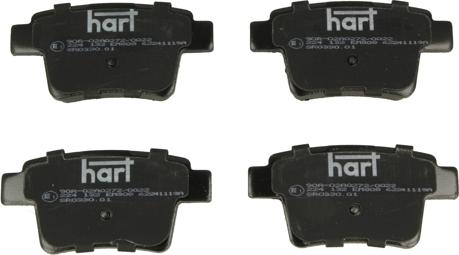 Hart 224 132 - Гальмівні колодки, дискові гальма autocars.com.ua