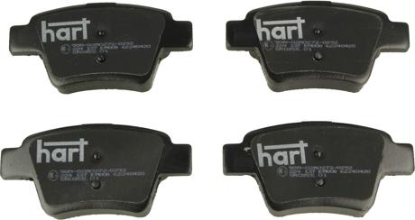 Hart 224 137 - Тормозные колодки, дисковые, комплект autodnr.net