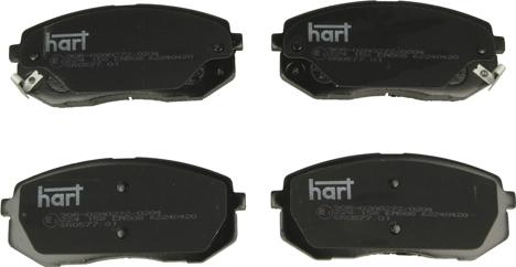 Hart 224 158 - Тормозные колодки, дисковые, комплект autodnr.net