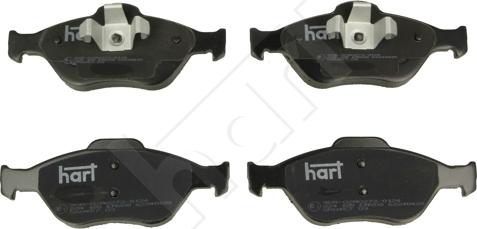 Hart 224 185 - Тормозные колодки, дисковые, комплект autodnr.net
