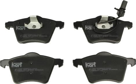 Hart 225 701 - Гальмівні колодки, дискові гальма autocars.com.ua