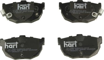 Hart 226 054 - Гальмівні колодки, дискові гальма autocars.com.ua