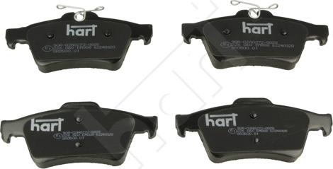 Hart 226 060 - Тормозные колодки, дисковые, комплект autodnr.net
