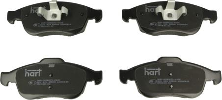 Hart 226 424 - Тормозные колодки, дисковые, комплект autodnr.net