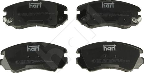 Hart 228 852 - Тормозные колодки, дисковые, комплект autodnr.net