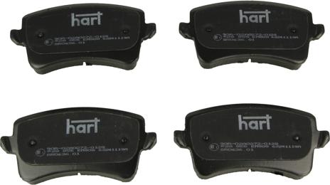 Hart 228 855 - Гальмівні колодки, дискові гальма autocars.com.ua