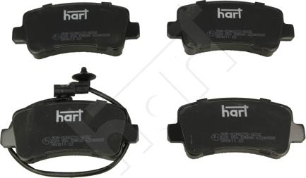 Hart 228 856 - Гальмівні колодки, дискові гальма autocars.com.ua