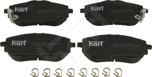 Hart 231 992 - Гальмівні колодки, дискові гальма autocars.com.ua