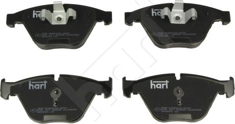 Hart 234 631 - Гальмівні колодки, дискові гальма autocars.com.ua