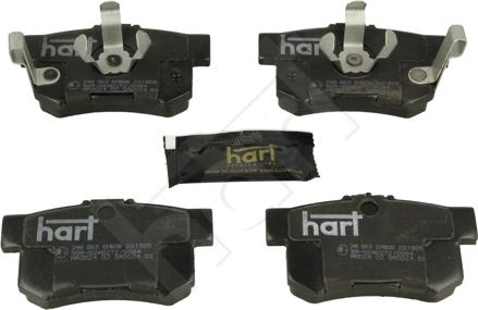 Hart 248 863 - Гальмівні колодки, дискові гальма autocars.com.ua