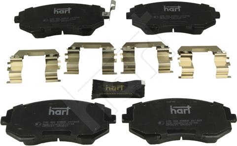 Hart 248 866 - Тормозные колодки, дисковые, комплект autodnr.net