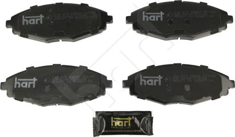 Hart 248 879 - Тормозные колодки, дисковые, комплект autodnr.net