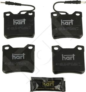 Hart 248 917 - Тормозные колодки, дисковые, комплект autodnr.net