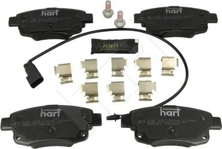 Hart 248 965 - Гальмівні колодки, дискові гальма autocars.com.ua