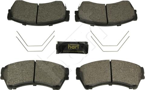 Hart 248 985 - Тормозные колодки, дисковые, комплект autodnr.net