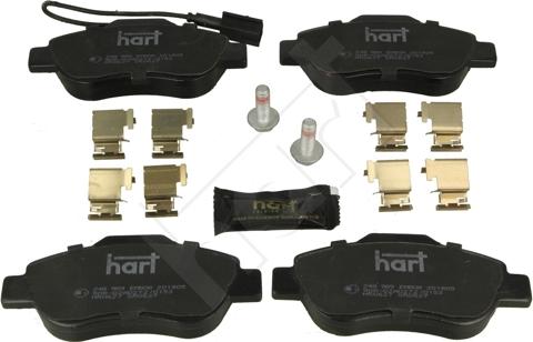 Hart 248 989 - Гальмівні колодки, дискові гальма autocars.com.ua