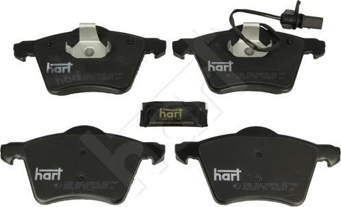 Hart 248 993 - Гальмівні колодки, дискові гальма autocars.com.ua