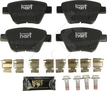 Hart 249 007 - Гальмівні колодки, дискові гальма autocars.com.ua