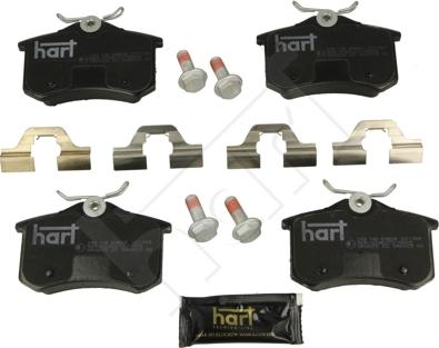 Hart 249 145 - Гальмівні колодки, дискові гальма autocars.com.ua
