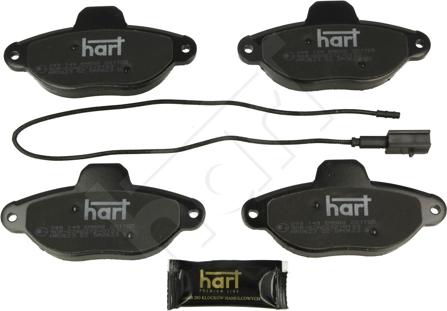 Hart 249 149 - Гальмівні колодки, дискові гальма autocars.com.ua