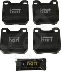 Hart 249 153 - Гальмівні колодки, дискові гальма autocars.com.ua