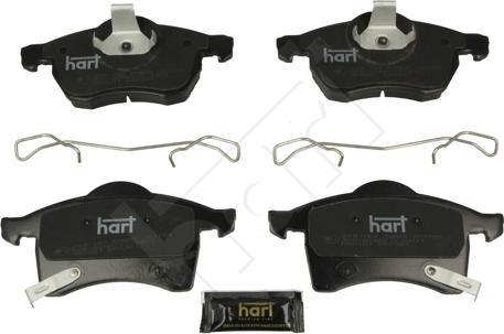 Hart 249 163 - Тормозные колодки, дисковые, комплект autodnr.net