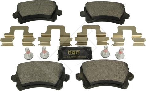 Hart 249 174 - Тормозные колодки, дисковые, комплект autodnr.net