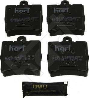 Hart 252 315 - Тормозные колодки, дисковые, комплект autodnr.net