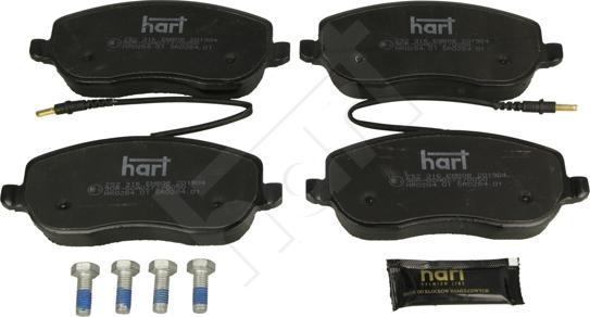 Hart 252 316 - Гальмівні колодки, дискові гальма autocars.com.ua