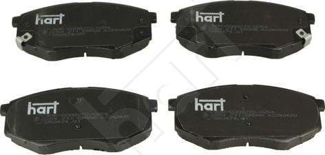 Hart 254 211 - Тормозные колодки, дисковые, комплект autodnr.net