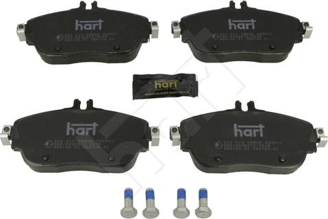 Hart 254 214 - Гальмівні колодки, дискові гальма autocars.com.ua