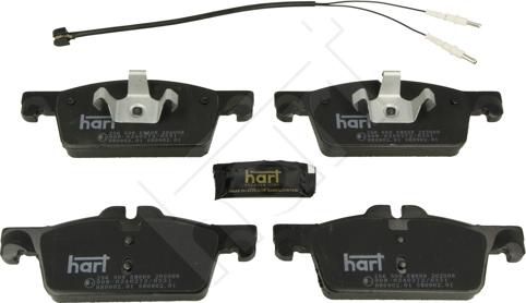 Hart 256 509 - Гальмівні колодки, дискові гальма autocars.com.ua