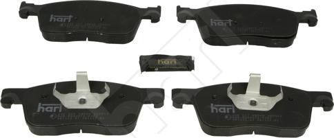 Hart 256 517 - Тормозные колодки, дисковые, комплект autodnr.net