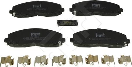 Hart 256 531 - Гальмівні колодки, дискові гальма autocars.com.ua