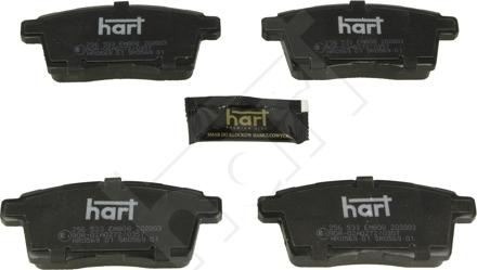 Hart 256 533 - Тормозные колодки, дисковые, комплект autodnr.net