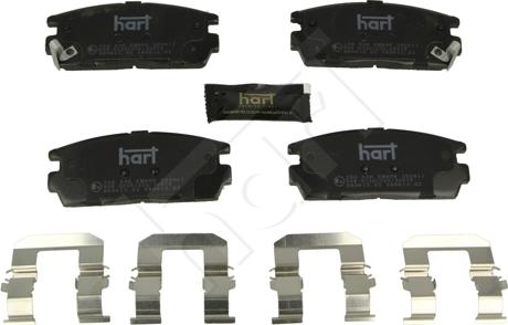 Hart 256 536 - Тормозные колодки, дисковые, комплект autodnr.net