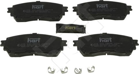 Hart 256 543 - Гальмівні колодки, дискові гальма autocars.com.ua