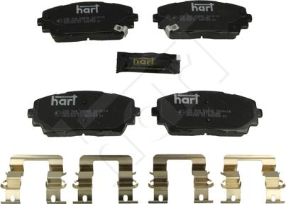 Hart 256 546 - Гальмівні колодки, дискові гальма autocars.com.ua