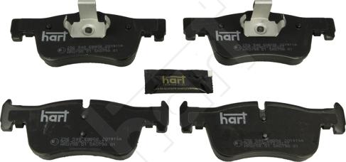 Hart 256 548 - Гальмівні колодки, дискові гальма autocars.com.ua