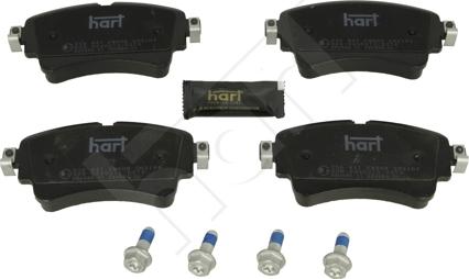 Hart 256 947 - Гальмівні колодки, дискові гальма autocars.com.ua